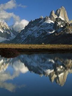 Cerro Torre and Fitzroy at Dawn, Los Glaciares National Park, Patagonia, Argentina.jpg